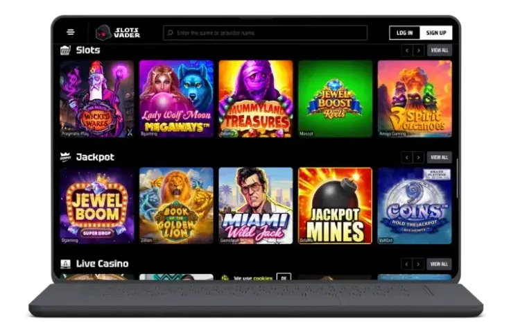 Sloty Slots Vader na komputerze